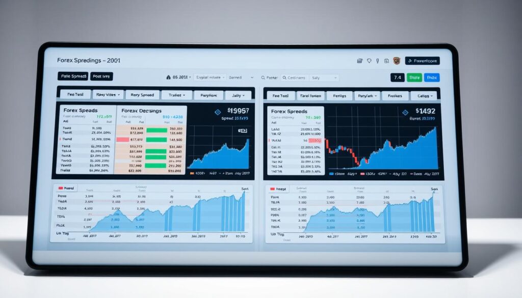 forex spreads and fees comparison
