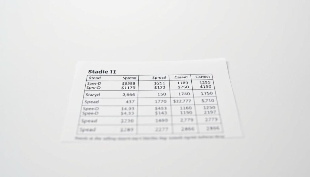 standard account spreads