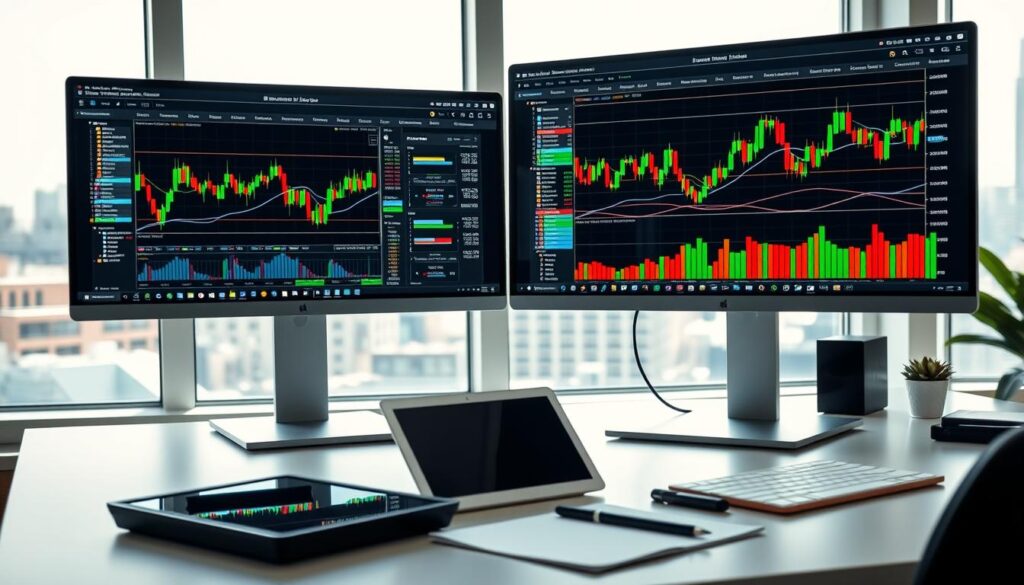 trading platform interface comparison