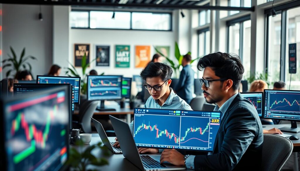 beginner traders practicing forex trading strategies on demo account platform beginner traders practicing forex trading strategies on demo account platform