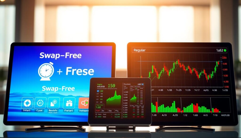 swap free vs regular account