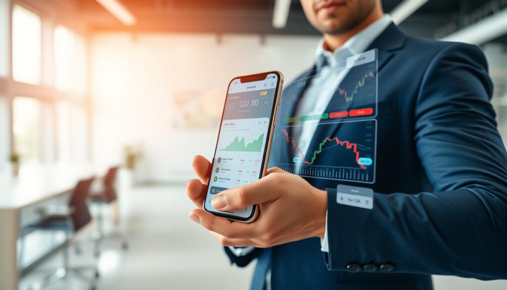Mobile trading experience and app functionality overview