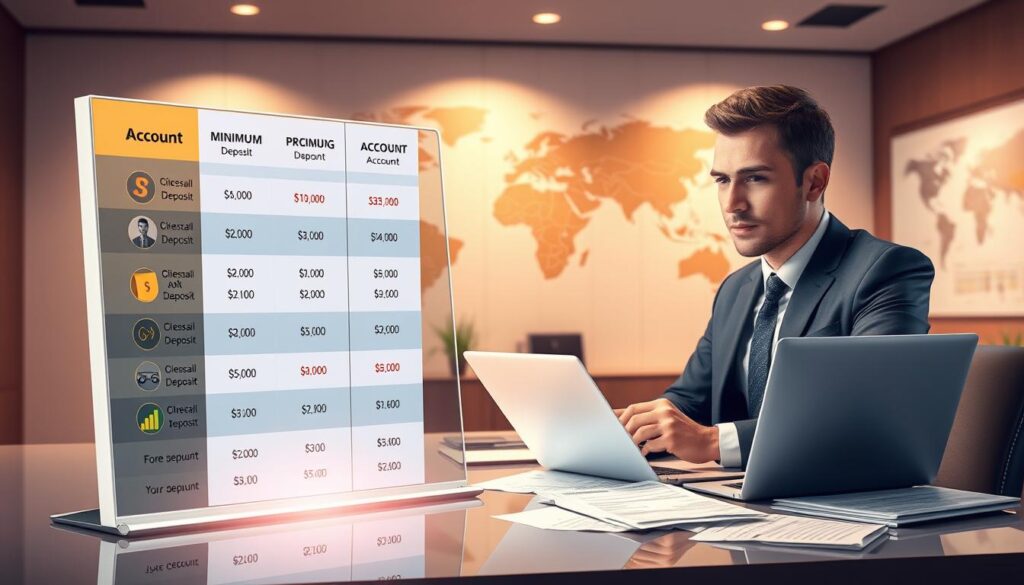comparing account types and minimum deposits comparing account types and minimum deposits